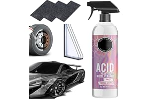 Figskey Mad Acid - Mad Acid Glass Cleaner, Mad Acid Heavy-Duty Wheel Cleaner, Mad Acid Wheel Cleaner Heavy Duty Rust, Metal Cleaner & Water Spot Remover, Mad Acid Water Spot Remover (8oz)