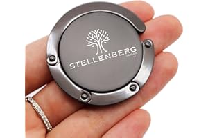 STELLENBERG design® - Taschenhalter für Tisch - Taschenhaken mit Antirutsch - Aufhänger bis 5 Kg - Geschenkidee für Frauen - Gadgets für Frauen - Handtaschen Aufbewahrung