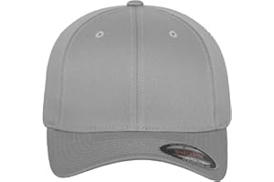 Flexfit Gorra de béisbol con visera curva, gorras Wooly Combed unisex, costuras sólidas, gorra de estilo hip hop, Tallas: S/M, L/XL, XXL, XS/S, Niños