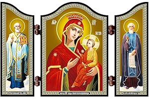 NKlaus 1455 GM schnell Erhörende christliche Ikone Skoroposlushnica Reise Altar