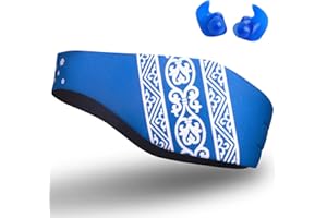Qshare Swimming Headband – Best Design Ear Band to Protect Swimmer's Ears, Doctor Recommended to Keep Water Out and Earplugs in, 2 Sizes for Toddlers & Adults