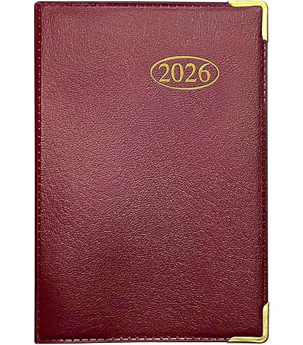 MantraRaj Agenda Tascabile 2025, Visualizzazione Settimanale, In PVC, Effetto Pelle, Con Angoli In Metallo, Con Custodia Rigida, Tabelle Di Conversione E Strumenti Organizzativi, 12 Cm X 7 Cm (blu