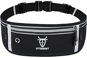 UTOBEST Running Belt, Adjustable Waterproof Waist Pack for Men and Women, Fits up to 7 inch Phones, Perfect for Running, Marathon, Hiking, Cycling