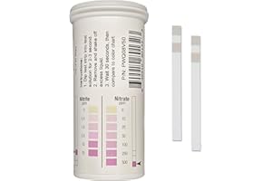 BARTOVATION Nitrite 0-25 ppm, Nitrate 0-500 ppm Deux bandelettes réactives [Flacon de 50 bandelettes]
