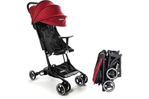 Passeggino leggero 25 kg portata ZANCLEM - Reclinabile Super Accessoriato con Chiusura Ombrello| Passeggino compatto con Cintura 5 Punti e Freno a Pedale - passeggino da viaggio aereo
