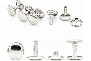 MB MY BELT My Belt - Rivetti a doppia testa, Metallo, argento, 12 x 12 mm 100 Stück