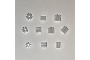 SSC TYRES SSC Slot Car Replacement Car Spares Combo 8, 9, 10 Teeth, Tooth Pinions Gears, Plastic Motor Gear Pinion Compatible for Scalextric Slot Car Models Motor Shaft, Toy DIY Parts Accessories 10 Pinion