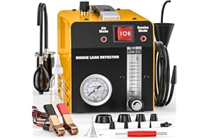 GODIAG SLD 103 PRO Evap Vacuum Smoke Machine Automotive Leak Detector | 12V Vehicles, Diagnostic Tester for Pipeline Fuel Leakage Detection,Yellow