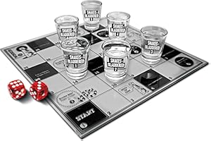 #winning Snakes and Bladdered Adult Party Drinking Game with Shot Glass Counters
