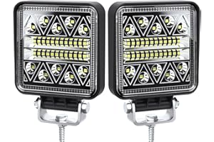 ‎ANTOM antom LED Arbeitsscheinwerfer 2Pcs led scheinwerfer 12v 24V Traktor 102W led zusatzscheinwerfer 12v für Bagger Traktoren Schlepper Gabelstapler ATV Lkw offroad