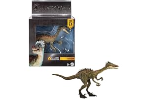 Mattel Jurassic World Hammond Collection, Especie Troodon, Dinosaurio de Juguete, 14 articulaciones, JDJ11