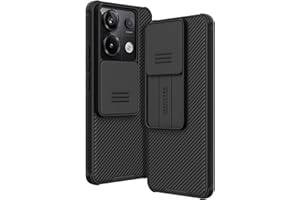 AROYI Funda Compatible con Xiaomi Redmi Note 13 Pro 5G(No para 4G), Funda Xiaomi Poco X6 5G Tapa Deslizante para la cámara Funda para Xiaomi Redmi Note 13 Pro 5G (6.67") - Negro