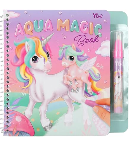 Depesche Princess Mimi Aqua Magic Book – Malbuch Mit Wasserstift & 5 Wiederverwendbaren Seiten