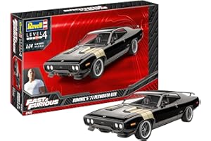 Revell 07692 Fast and The Furious Dominic's 1971 Plymouth GTX (Fast & Furious) Kit de Modelo a Escala 1:24, Color Negro