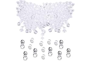 KARJIAJA 4000 PCS Diamond Confetti,4.5MM Clear Acrylic Diamond Table Confetti Crystals Jewel Table Scatters Vase Fillers Beads Glass Gems Stones For Wedding Bridal Baby Shower Birthday Home Party Decorations