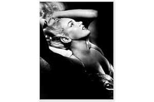 POSTERLOUNGE Marilyn Monroe Side Profile Plakat 30 x 40 cm Czarny Nostalgia Dekoracja ścienna