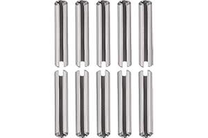 DTGN 3x10mm(DxL) Pasadores de Resorte Ranurados - 20 Piezas - para Hogar Máquina Sujetador - Ranurado Resorte Pasador de 304 Inoxidable Acero Pasador Tensión Divididos - Plateado