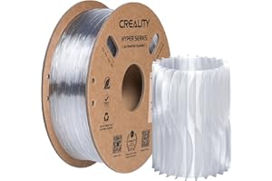 Creality Hyper PC Filamento da 1,75 mm, trasparente, policarbonato ad alta velocità e resistente alle alte temperature, compatibile con la maggior parte delle stampanti 3D come Creality K1C, K1 Max (1