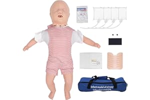YONGYUN Manichino Rianimazione Neonato, Manichino per l'addestramento all'ostruzione Delle Vie Aeree del Bambino, per formazione di primo soccorso, educazione dei pazienti e docenza