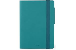 Legami - Agenda Giornaliera Small, 12 Mesi, da Gennaio 2024 a Dicembre 2024, Chiusura con Elastico, Planner mensile gennaio 2025, Taschina finale, Rubrica, 9,5x13,5 cm, Colore Malachite green