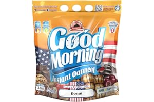 Max Protein – Good Morning Instant Oatmeal, farina d'avena, 1,5 kg ciambella (confezione da 2 unità)