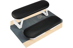 CGBE Nail Arm Rest, Soft PU Leather Arm Rest For Nails, Hand Rest For Nails With Foldable Hand Holder Non-slip Mat, Nail Hand Rest Arm Rest Manicure Hand Rest For Nail Tech Home Salon Use (Black)