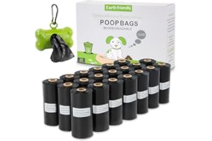 OIRLVCE Thicker Dog Poop Bags with Dispenser 300 Dog Waste Bags Thick Strong Made from Corn Starch Plants Based