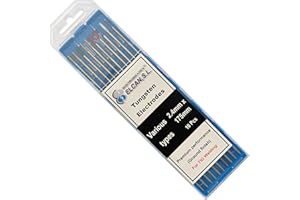 ELECTROMECANICA CANTABRIA ELCAN ELCAN Professional saldatura TIG tungsteno vari colori, elettrodi di saldatura per torcia TIG 1,6 2,4 mm, 10 unità - Dimensioni: 2,4 x 175 mm
