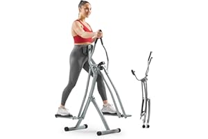 ‎SUNNY HEALTH & FITNESS Sunny Health & Fitness 2-in-1 Upright Ellipsentrainer, Kompakter Ganzkörper-Trainer für Zuhause, Innenbereich Gelenkschonendes Cardio-Workoutgerät für Arme und Beine, Optionale Kostenlose SunnyFit-App
