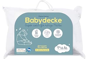 P'tit Lit – Baby-Steppdecke | Kinder – 75 x 120 cm – Anti-Milben-Decke – ideal für Bett 60 x 120 cm – 100 % Mikrofaser – Oeko Tex®