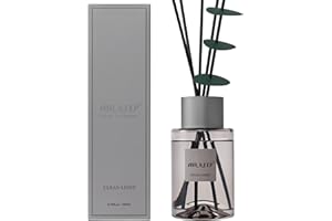 Airkeep Difusor de Aromas 200ml, Ambientador Hogar Limpio Lino Gris Difusor de Fragancia, Ambientador para Habitaciones, Baños, Oficinas, Armarios