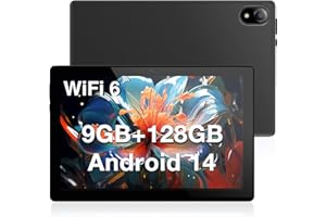 DOOGEE U10 Tablet 10 Pollici Android 14 9GB RAM + 128GB ROM/TF 1TB Quad-Core 2.0 GHz, Tablet in Offerta Bluetooth 5.0 | WiFi-6 | 5060mAh | 1280 * 800 | 5MP+8MP Tablet PC, TÜV Luce Blu Bassa