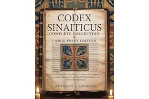 CODEX SINAITICUS (COMPLETE COLLECTION & LARGE PRINT EDITION): Greek Text, English Translation, Variants, and Commentary on Ancient Manuscript and World’s Oldest Bible in the History of Christianity