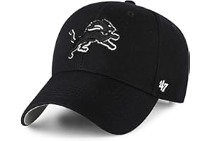 47 Detroit Lions NFL MVP Unisex Baseball Cap, Adjustable, Team Badge, Black