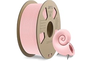 JAYO Matowy filament PLA 1,75 mm, do drukarki 3D, szpulki 1,1 kg, dokładność pomiaru +/- 0,02, PLA matowy różowy