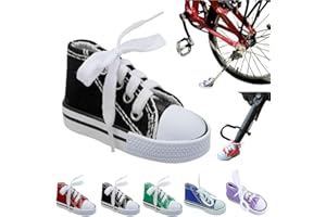 PELINUAR Personalized Moto Foot Support Small Shoe Motorbike Side Stand Kickstand Extension Pad,1pc Motorcycle Stand Cute Mini Canvas Shoes Side Stand Motorbike Accessories,Motorcycle Kickstand Shoe (Black)