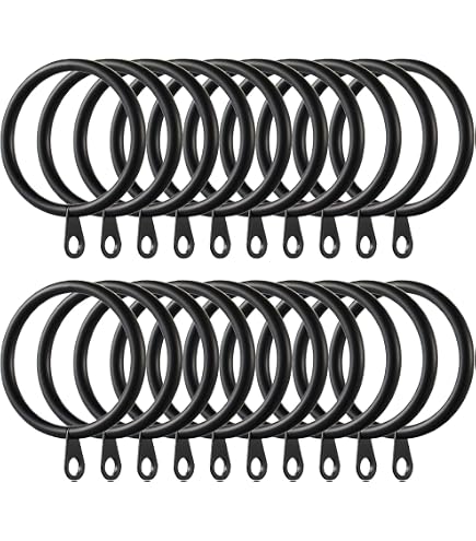 Uxcell 28 Anelli Per Tende In Metallo – Diametro Interno 45 Mm, Antiruggine, Scorrevoli