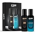 Beardo Don & Mariner Perfume for Men, 20ml x 2 | Mariner EDP with Fresh Aqua Notes for Men Long Lasting Perfume for Date night fragrance | Spicy Musk Don fragrance | Ideal gift for men | Christmas gift for men | Gift for Men