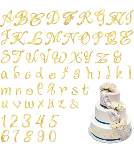Topper Per Torta Numeri 0-9 In Acrilico Glitter Oro 8-10 Cm - Decorazioni Autoadesive Per Compleanni, Matrimoni E Baby Shower, Set Da 10 Pezzi