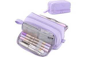 HuaMuDM Federmäppchen Federtaschen,Große Kapazität Mäppchen,4 Fächer Pencil Cases,Mäppchen Mädchen Teenager,Langlebig Federtaschen,Pencil Case,Bleistifttasche für Schule & Büro