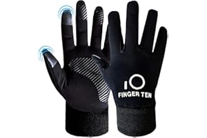 FINGER TEN Gants Velo Enfant Hiver Chaud Sport Anti-DÉRapant avec ÉCran Tactile Tactile Paire Valeur, Gant Running Jeunes Garçons Garçons Filles Ecole