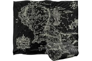 LOGOVISION LORD OF THE RINGS LOGO Silky Touch super miękki koc narzuta, 152 x 127 cm