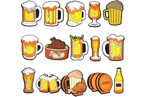 XENQITO 15Pcs Schuh Charms für Clogs,PVC Schuh-Pins & Anstecker,DIY Schuhanstecker Kind Schuhanhänger,Interessant Cartoon Shoe Charms,Abnehmbare Shoe Dekoration Zubehör für Kind Jugendliche Erwachsene