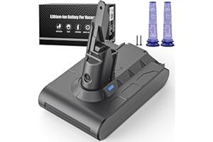 6500mAh V7 Akku, Keenstone Ersatzakku für Dyson SV11 V7 Animal Trigger Abosolute Motorhead Pro Fluffy Mattress Staubsauger mit 2 Filter