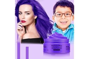 HaiolorPro Viola gel colorato per capelli Uomo e Donna Lavabile, colore temporaneo capelli per Bambini, colore capelli temporaneo, Crema Colorata Capelli per Feste o Cosplay