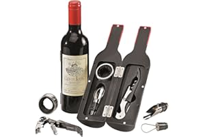 G. Wurm GmbH Geschenkset Kellnermesser, Weinring & Ausgießer Geschenk für Weintrinker Wein