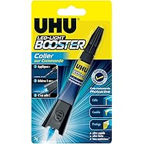 Pegamento UV Con Lámpara - Kit Reparación Rápida Para Vidrio, Metal, Madera Y Plástico (4g + 8g)