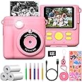 Kinder Sofortbildkamera Mit Drucker - 1080P Digitalkamera Mit 32GB Karte