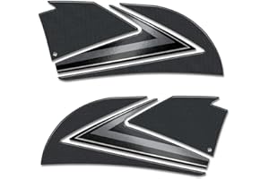 Resin Bike Autocollant Moto Compatibles avec Kawasaki Z1000SX 2017 2020. Protections Latérales de Réservoir Contre les Chocs et les Éraflures. Paire Autocollant 3D Résinés Côté Droit et Gauche