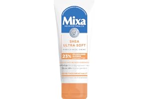 Mixa Shea Ultra Soft Hand och nagelkräm – närande handbalsam för torra, spruckna och grova händer, skydd och intensiv vård med glycerin och sheasmör, 100 ml